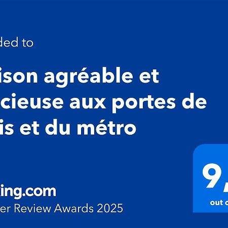 Maison Agreable Et Spacieuse Aux Portes De Paris Et Du Metro Сент-Уан Екстер'єр фото